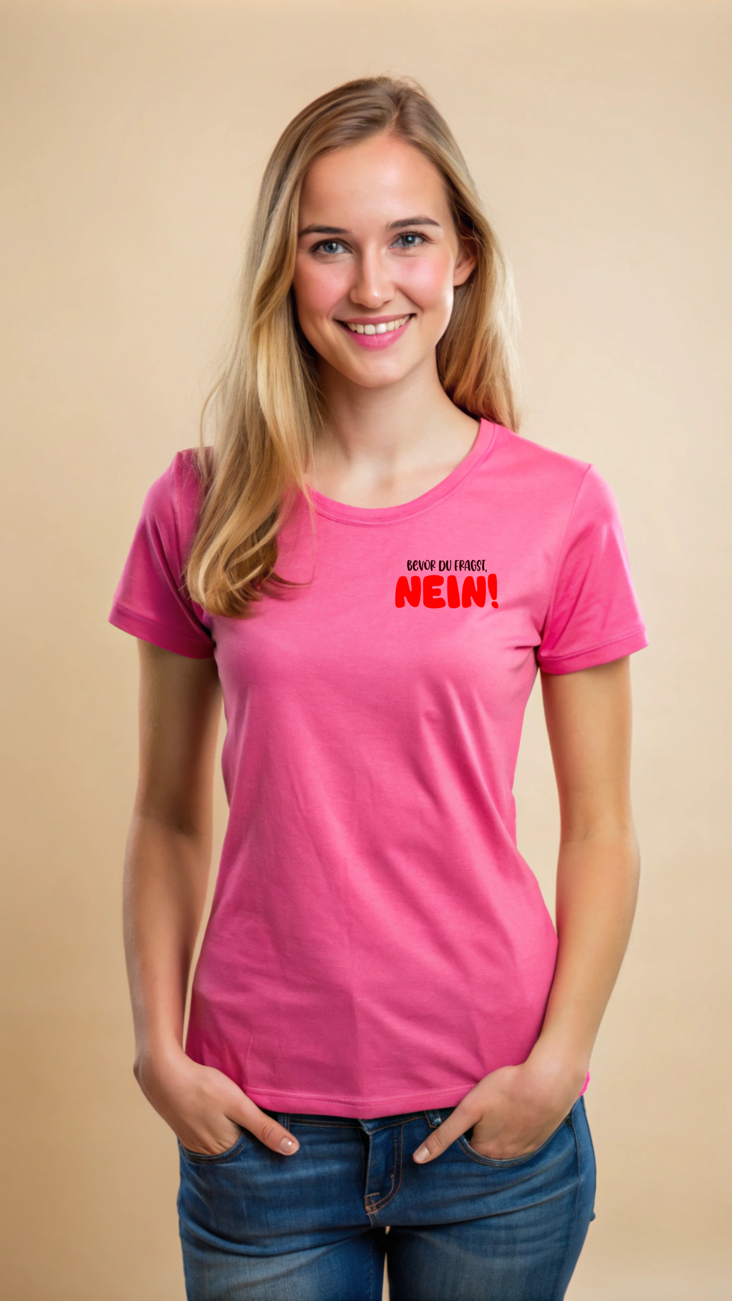 T-Shirt "Bevor du fragst" Damen