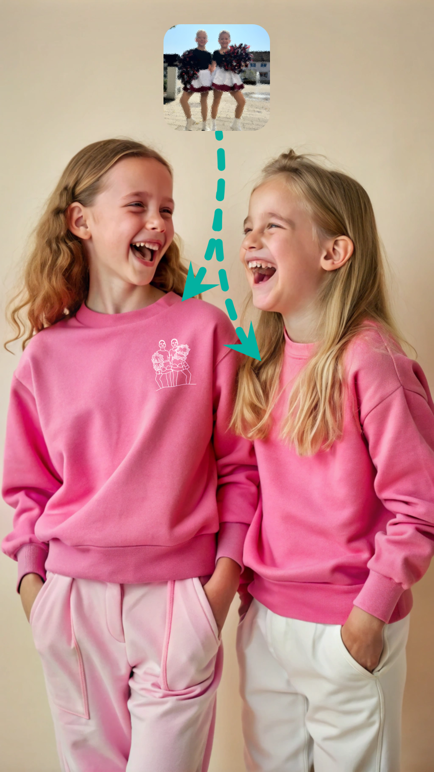Sweatshirt Lineart Doppelpack Kinder