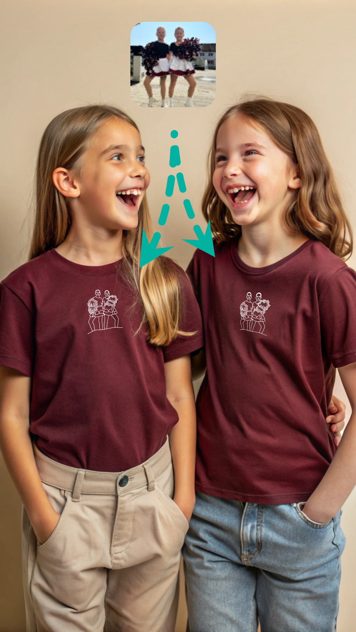 T-Shirt Linearte Doppelpack Kinder