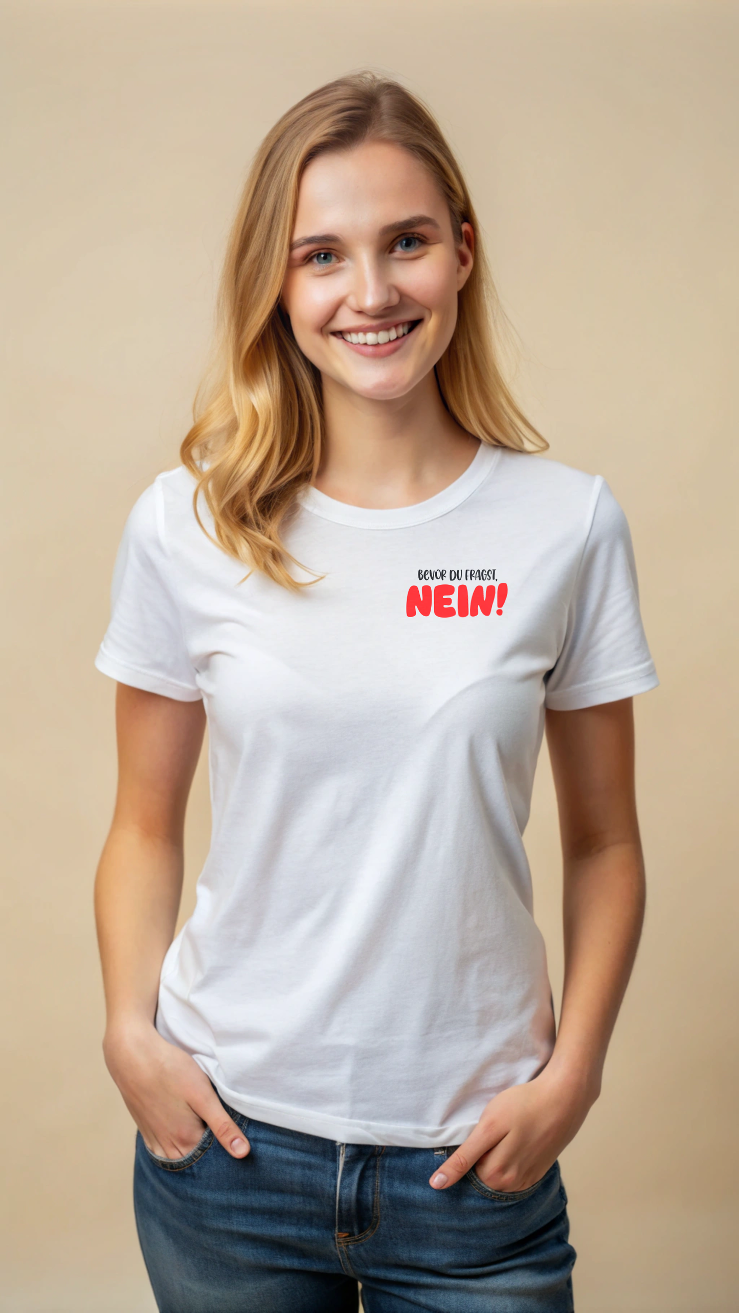 T-Shirt "Bevor du fragst" Damen