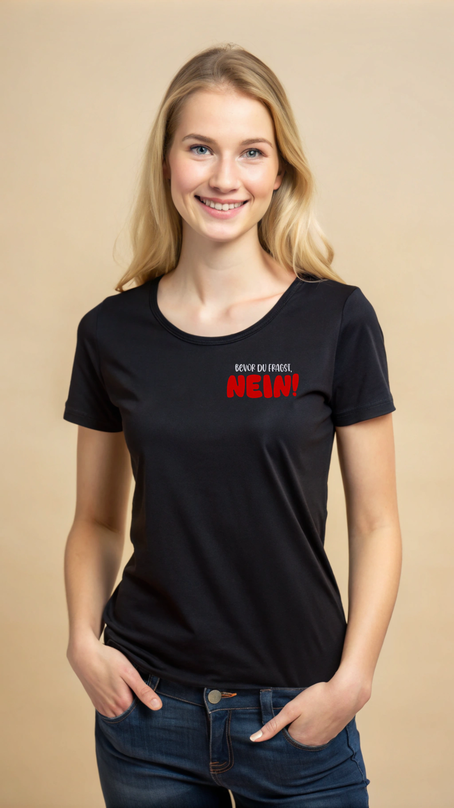 T-Shirt "Bevor du fragst" Damen