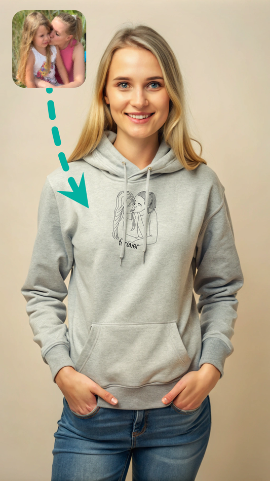 Hoodie Lineart Damen