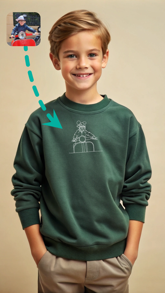 Sweatshirt Lineart Kinder