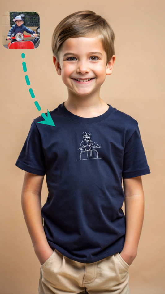 T-Shirt Lineart Kinder